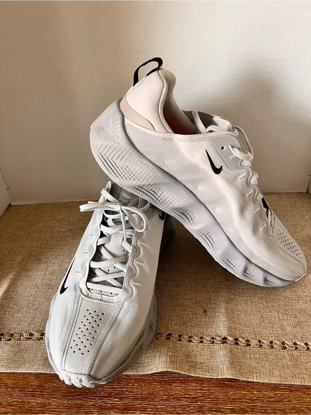 Nike Air Rover Men’s gray Athletic Running Shoes with Black Swoosh